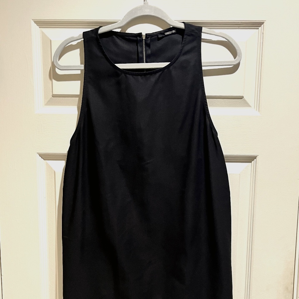 Kimberly Ovitz Black Sleeveless Round Neck Dress